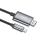 Кабель Hoco UA27 Type-C to HDMI 2m metal gray - изображение 3