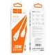 Кабель Hoco X93 Type-C to Lightning, PD 20W, 2m, white - изображение 7