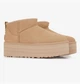 Жіночі уггі UGG Classic Ultra Mini Platform Beige 1135092-DRI 38 (24) Бежеві - изображение 4