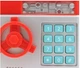 Копилка детская сейф скарбничка Number Bank с кодовым замком красный MA229red - изображение 2