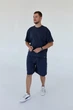 Мужской костюм шорты и футболка Kraya хлопок L-XL Графит - изображение 1