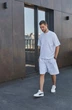Мужской костюм шорты и футболка Kraya хлопок L-XL Белый - изображение 8