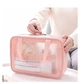 Водонепроницаемая розовая косметичка Washbag, органайзер для косметики 30*10*21 см - изображение 2