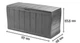 Сундук Keter Sherwood Storage Box 270 л антрацит садовый (230415) - изображение 3