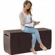 Скриня на колесах Keter Capri Storage Box 305 л коричневий для саду (230404) - зображення 4