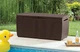 Скриня на колесах Keter Capri Storage Box 305 л коричневий для саду (230404) - зображення 7