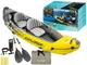 Надувная лодка Intex 68307 Explorer K2 двухместная байдарка каяк с килем надувным дном ,веслами и насосом 312 х 91 см - изображение 1