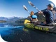 Надувная лодка Intex 68307 Explorer K2 двухместная байдарка каяк с килем надувным дном ,веслами и насосом 312 х 91 см - изображение 14