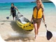 Надувная лодка Intex 68307 Explorer K2 двухместная байдарка каяк с килем надувным дном ,веслами и насосом 312 х 91 см - изображение 16