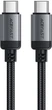 Кабель Acefast C20-03 USB-C to USB-C aluminum alloy charging data cable Black (6974316283775) - зображення 1