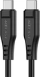 Кабель Acefast C3-03 Type-C to Type-C 3A, 60W, 1.2 м, TPE, TPE connectors, Black (AFC3-03B) - изображение 1