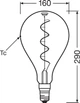 Светодиодная лампа OSRAM Filament Vintage 1906 Edison Big Grape 4W140Lm 1800K E27 (4058075269903) - изображение 5