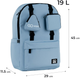 Рюкзак GoPack Education Teens 45x29x11.5 см 19 л Блакитний (GO25-178L-3) - зображення 2