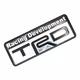 Эмблема алюминиевая Racing Development TRD Toyota (чёрный+хром) 8,0*3,0 см - изображение 1