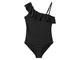 Купальник слитный с воланами для девочки Pepperts LYCRA® 443488 134-140 см (8-10 years) Черный - изображение 1