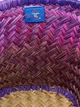 Сумка пляжна Le Comptoir de la plage Aravola BM_Bicolor_255 плетений кошик із соломи One size Фіолетовий-сірий (ZIK0000028750) - зображення 3