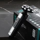 Аккумуляторная электробритва для влажного и сухого бритья с USB, IPX5 и LED-дисплеем VGR V-385 Pro Серый + Щетка - изображение 2