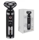 Аккумуляторная электробритва для бритья лица с USB, LED-дисплеем и IPX5 DSP-60078 Pro Черный + Щетка - изображение 1
