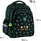 Рюкзак шкільний GoPack Education Start The Game 37x28.5x16 см 15 л Чорний (GO25-2606S-4) - зображення 2