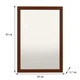 Настенное зеркало Fenster NVD-08 Коричневое 83x59x3,7 - изображение 3