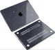 Захисний чохол-накладка Macbook Air 13.6 M2 M3 М4 М5 (A2681 / A3113 / А3240 / А3449) 2022-2026 р Чорно-Прозорий з блискітками - зображення 4
