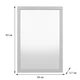 Настенное зеркало Fenster NVD-08 Светло-серое 83x59x3,7 - изображение 3