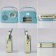 Портативное радио в стиле ретро с аккумулятором, Bluetooth, AM/FM Blue - изображение 6