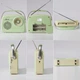 Портативное радио в стиле ретро с аккумулятором, Bluetooth, AM/FM Light Green - изображение 5