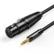 Кабель UGREEN AV182 3.5mm Male to XLR Female 1m Black (20763) - изображение 1