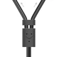 Інсертний кабель UGREEN AV102 3.5mm Male to 2xRCA Male 1m Black (10772) - зображення 4