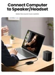Звуковая карта UGREEN CM129 USB 2.0 External Stereo Sound Adapter Black (40964) - изображение 4