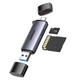 Кардрідер UGREEN CM185 USB-C + USB to TF/SD 3.0 Gray (50706) - зображення 2