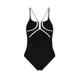 Купальник закритий для женщин Arena PRO_FILE SWIMSUIT SOLID черный, белый Жен 44 008055-510 44 - изображение 2