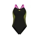 Купальник закритий для женщин Arena OPENINGS SWIMSUIT V BACK LB черно-салатовый Жен 40 008063-590 40 - изображение 1
