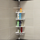 Полиця кутова для ванної 4 яруси, 260х33 см, до 16 кг / Телескопічна Multi Corner Shelf GY-188W (L) - изображение 5