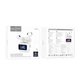 Наушники беспроводные HOCO EW73 TWS, TouchScreen, BT5.4, микрофон, вкладыши, White - изображение 7