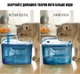 Фонтан-поилка для кошек и собак Petory 2.2L с фильтром, Синий (100-BLUE) - изображение 3