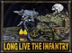 Баннер пулеметчик "Long Live The Infantry" 600х900 мм - изображение 1