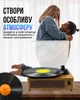Проигрыватель виниловых пластинок с 2 стереодинамиками 3-х скоростной 33/45/78 об/мин дерево T06A c Bluetooth - изображение 4