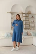 Сукня для вагітних та годуючих Marseille S Lullababe Джинсовий - зображення 3