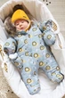 Детский зимний дутый комбинезон для новорожденных Oscar рост 68 см MagBaby Серый - изображение 4