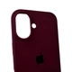 Чохол силіконовий Full Silicone Case for iPhone 16 Plum (з закритим низом) - изображение 3