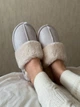 Женские домашние тапочки утепленные с мехом с закрытым носком Twins HS-LUX замшевые с меховым отворотом 40 27 см Светло-серые (4820182038792) - изображение 19