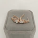 Сережки з цирконами "Алмазні краплі" медзолото 18К Xuping Jewelry в оксамитовій коробочці (16268) - зображення 6