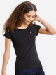 Zestaw koszulek damskich bawełniany 2 szt Levi's Crewneck 74856-0006 XS Czarny (5400898232203) - obraz 2