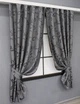 Комплект (2шт. 1,3 х1, 7м) коротких штор жаккард, "Allure". Колір сірий. Код 1618ш 35-0270 5033570 - зображення 2