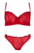 Мереживний комплект Passion Catilla set Червоний L/XL - зображення 3