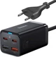 Зарядное сетевое устройство Baseus GaN3 Pro 65W 2 Type-C + 2 USB с функцией быстрой зарядки QC4.0+PD3.0 + Кабель Type-C to Type-C 100W 1m (CCGP040101) Black - изображение 3