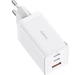 Зарядний мережевий пристрій Baseus GaN5 Pro 65W 2Type-C + USB з функцією швидкої зарядки QC4.0+PD3.0 + Кабель Type-C to Type-C 100W 1m (CCGP120202) White - зображення 6