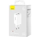 Зарядний мережевий пристрій Baseus GaN5 Pro 65W 2Type-C + USB з функцією швидкої зарядки QC4.0+PD3.0 + Кабель Type-C to Type-C 100W 1m (CCGP120202) White - зображення 13